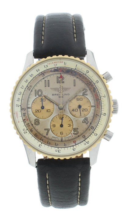 Breitling Navtimer 38mm Automatic Chrono Steel & 18k Gold Men's Watch D30022
