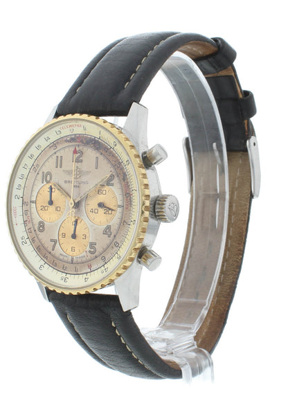 Breitling Navtimer 38mm Automatic Chrono Steel & 18k Gold Men's Watch D30022