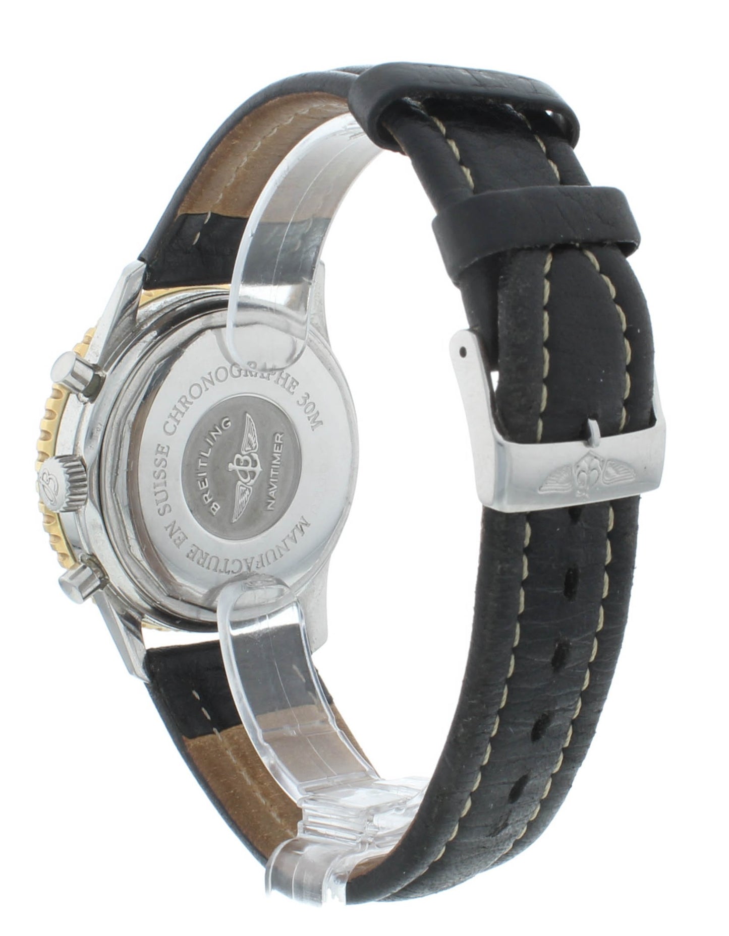 Breitling Navtimer 38mm Automatic Chrono Steel & 18k Gold Men's Watch D30022