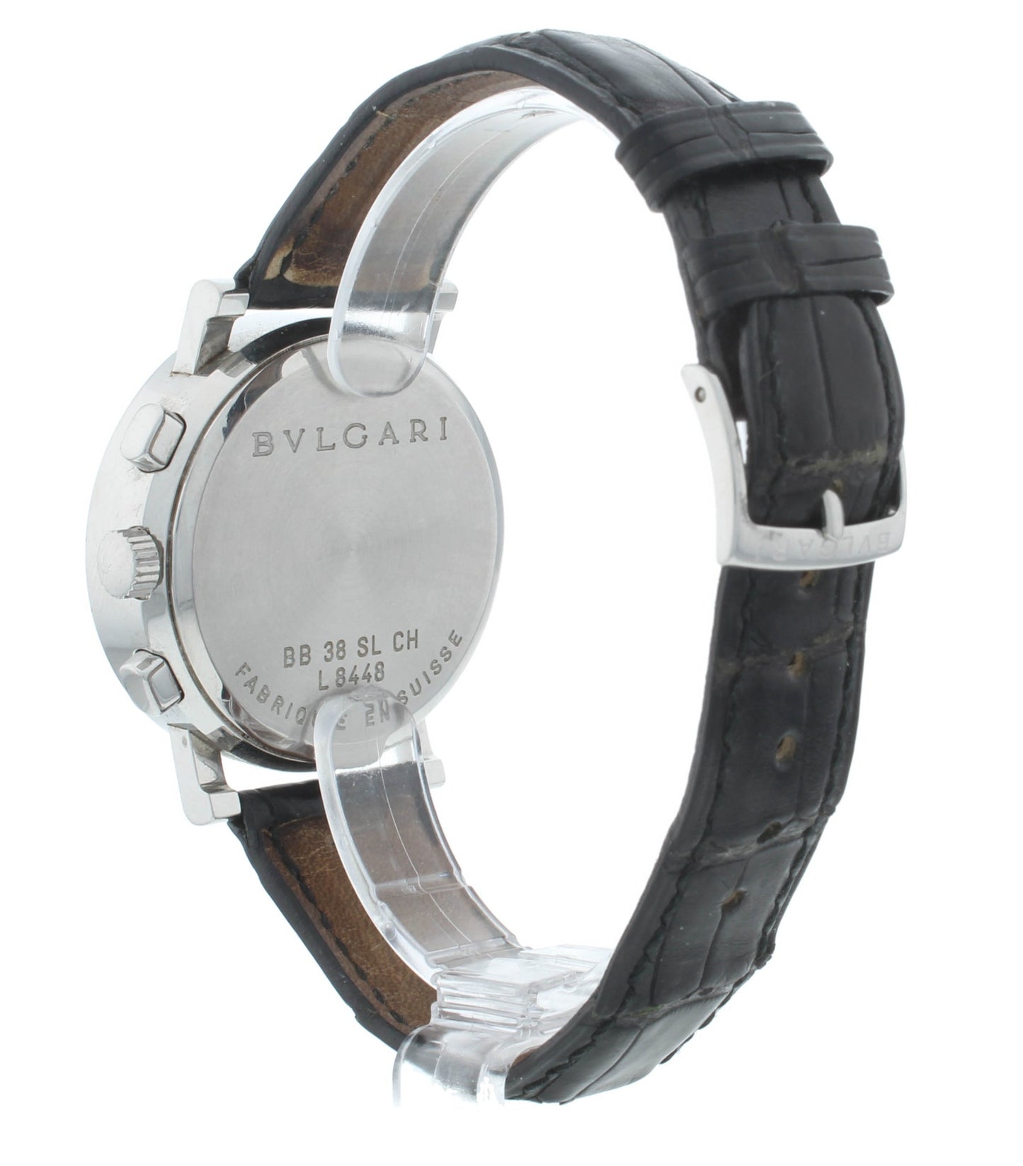 Bvlgari Diagono 38mm Automatic Chronograph Black Dial Men's Watch BB 38 SL CH