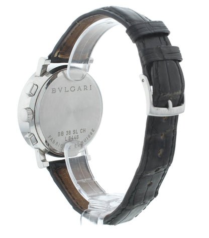 Bvlgari Diagono 38mm Automatic Chronograph Black Dial Men's Watch BB 38 SL CH