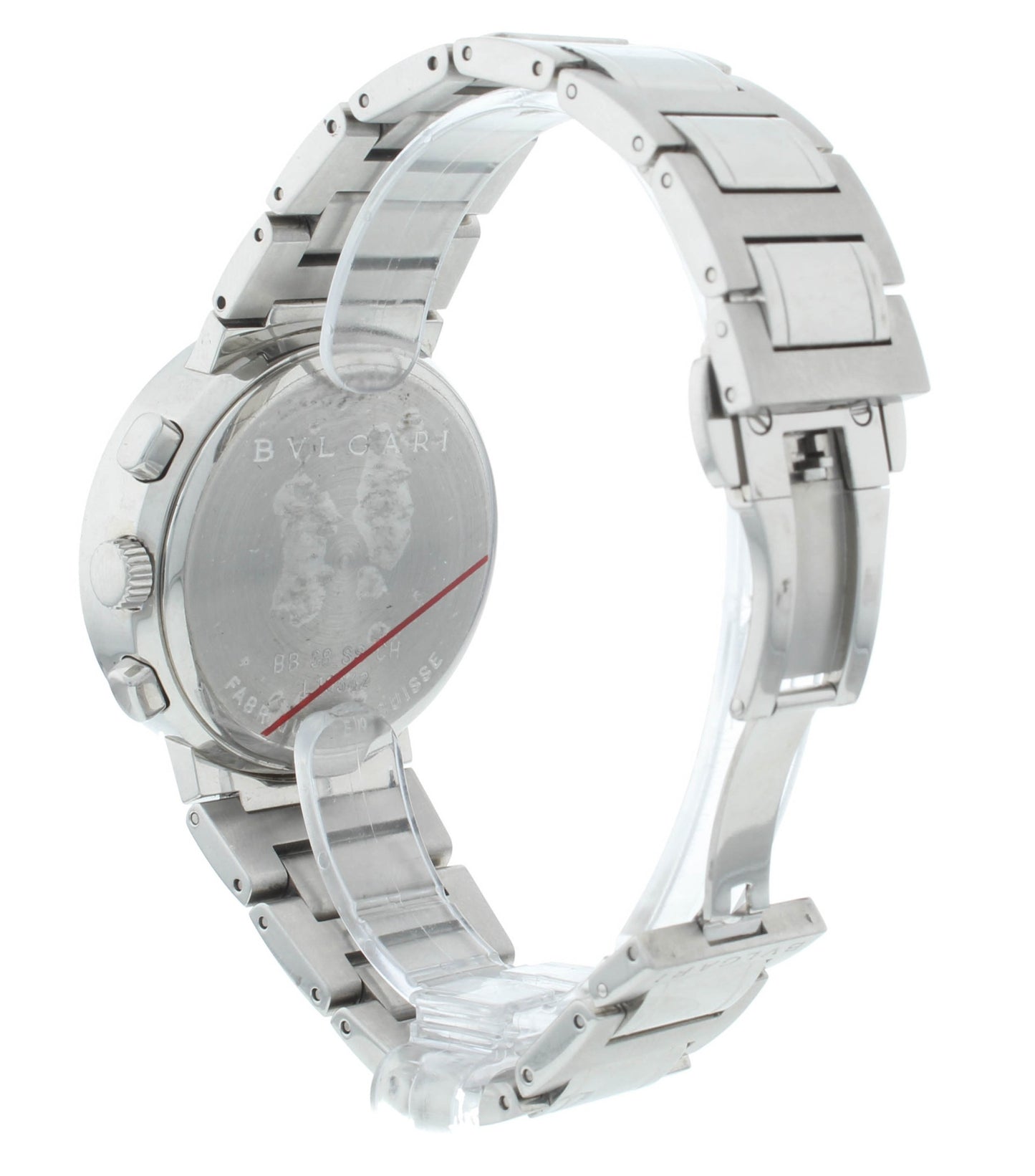 Bvlgari Diagono 38mm Automatic Chronograph Black Dial Men's Watch BB 38 SS CH