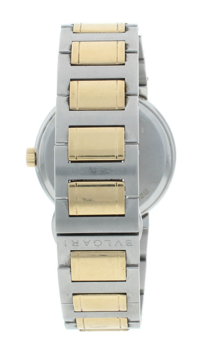 Bvlgari Diagono 38mm Automatic Steel & 18k Gold Silver Dial Men's Watch BB 38 SG