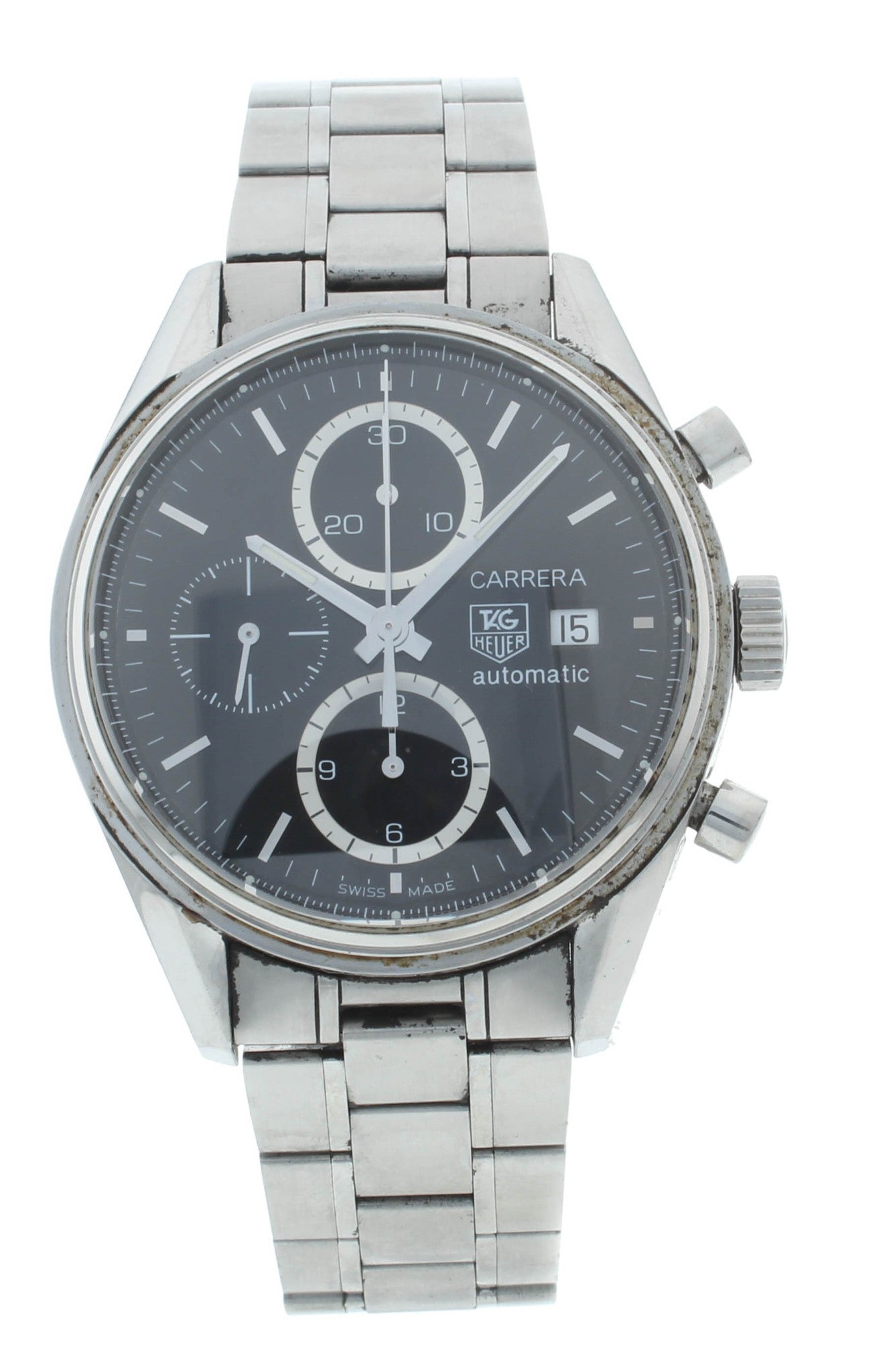 Tag Heuer Carrera 41mm Automatic Black Dial Chrono Men's Watch CV2010.BA0794