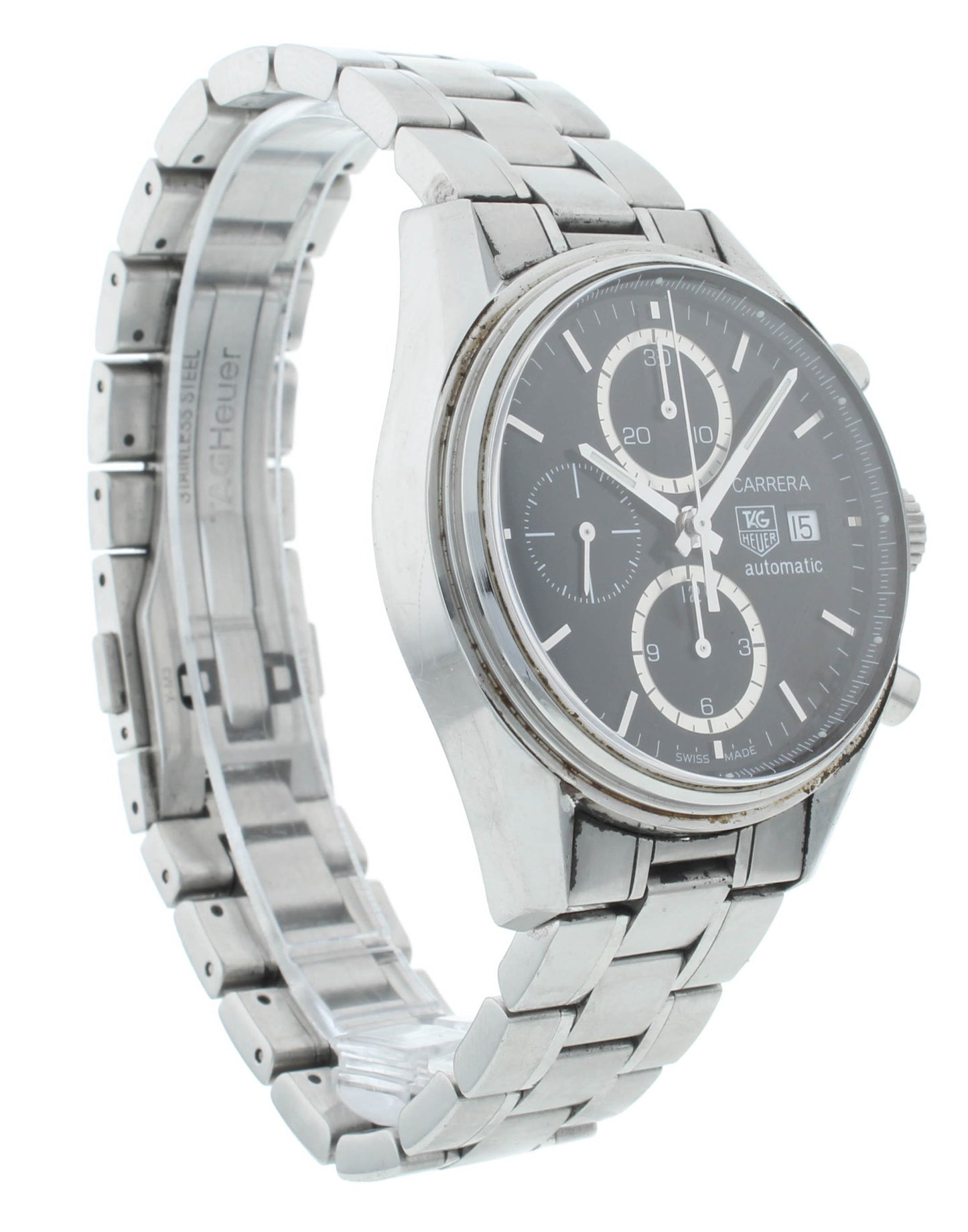 Tag Heuer Carrera 41mm Automatic Black Dial Chrono Men's Watch CV2010.BA0794