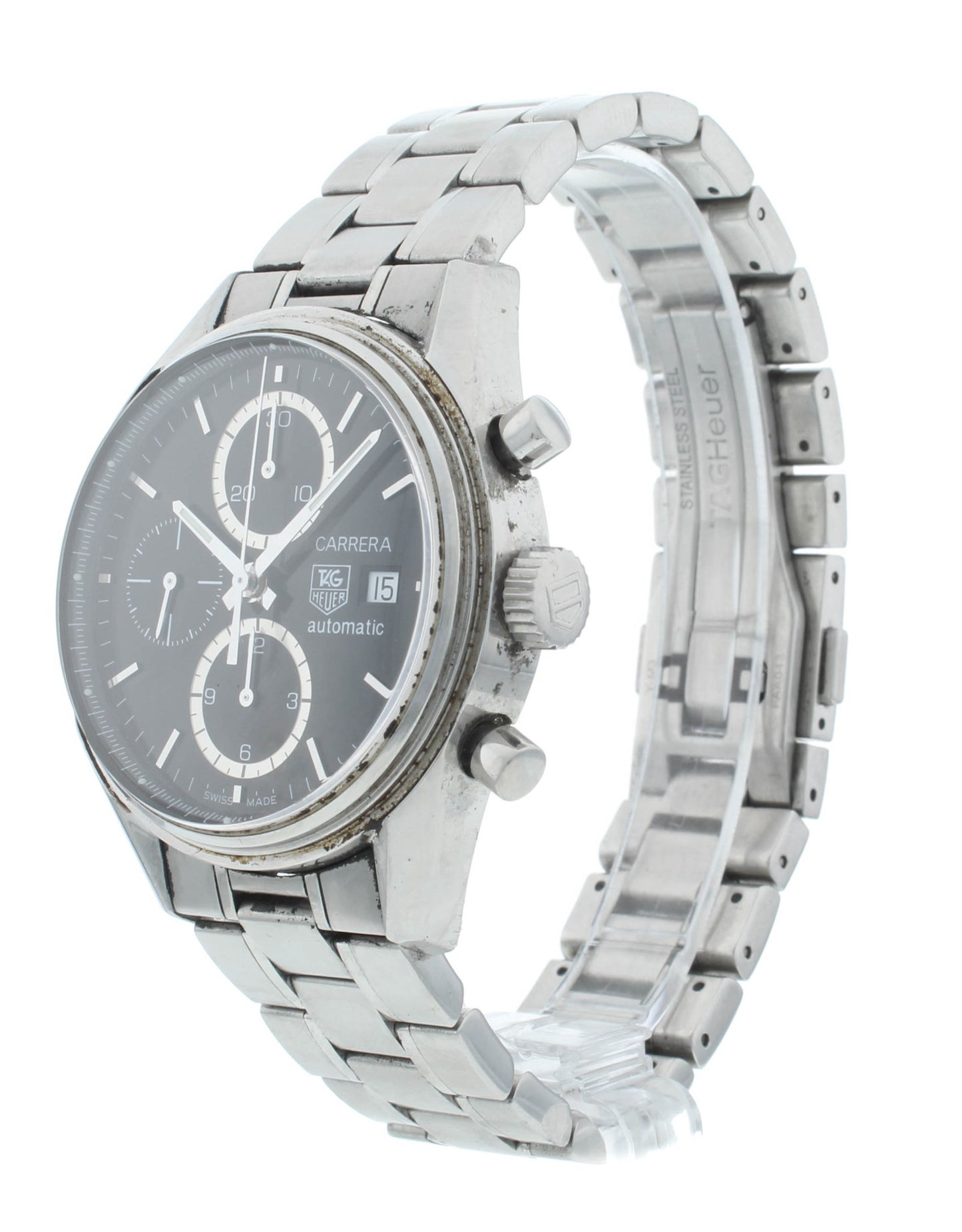 Tag Heuer Carrera 41mm Automatic Black Dial Chrono Men's Watch CV2010.BA0794