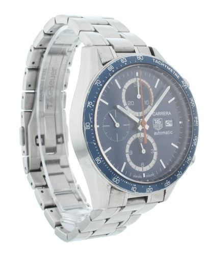 Tag Heuer Carrera 41mm Automatic Blue Dial Chronograph Men's Watch CV2015.BA0794