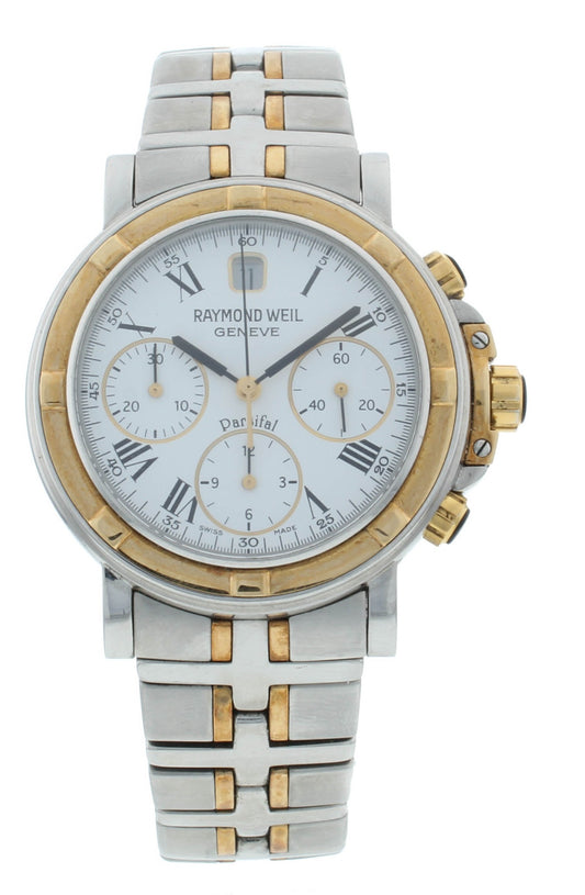 Raymond Weil Parsifal Chrono Steel & 18k Gold 39mm Automatic Men's Watch 7230