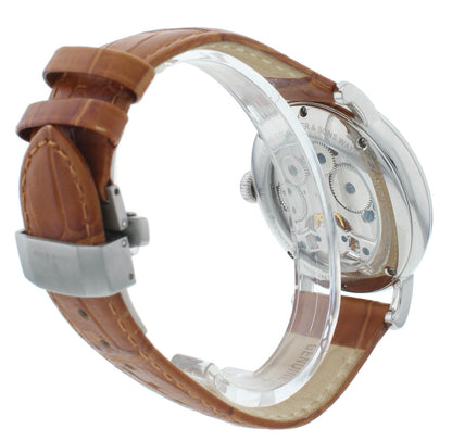 Colomer & Son 42mm Manual Hand Wind Tourbillon Brown Strap Men's Watch CS15