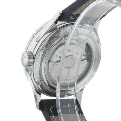Colomer & Son 40mm Automatic Moon-Phase Gray Leather Strap Men's Watch CS 03