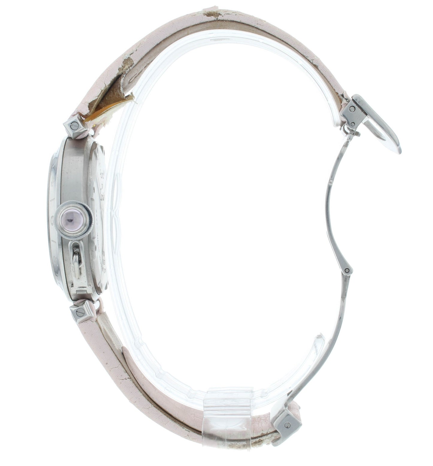 Cartier Pasha C GMT 35mm Automatic Pink MOP Dial Ladies Watch W3107099-2377