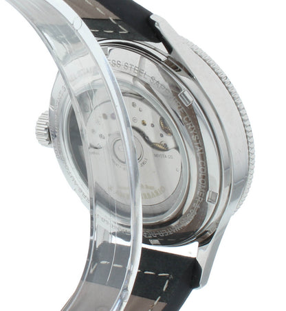 Colomer & Son 40mm Automatic Moon-Phase Gray Leather Strap Men's Watch CS 03