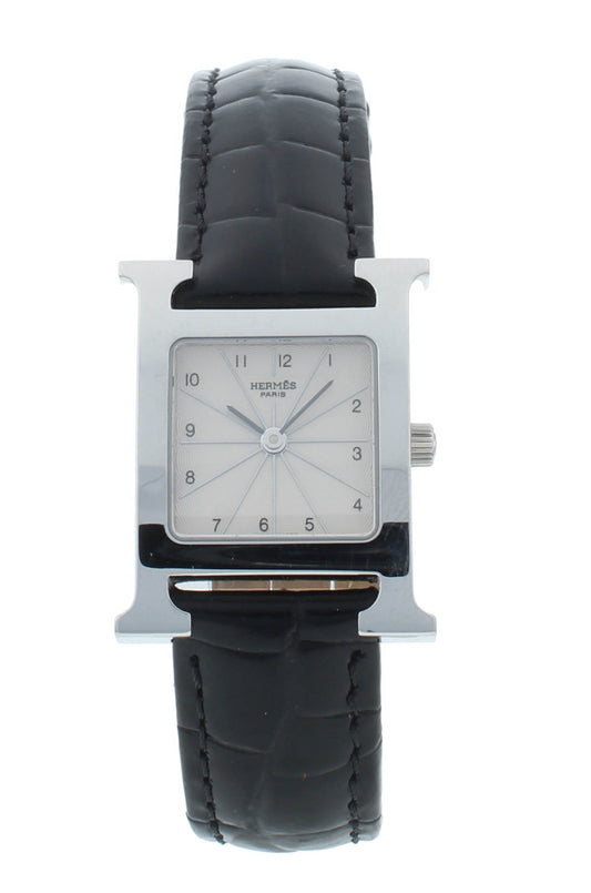 Hermes Stainless Steel Quartz Silver Dial 21mm Quartz Ladies Watch HH1210260/GOR