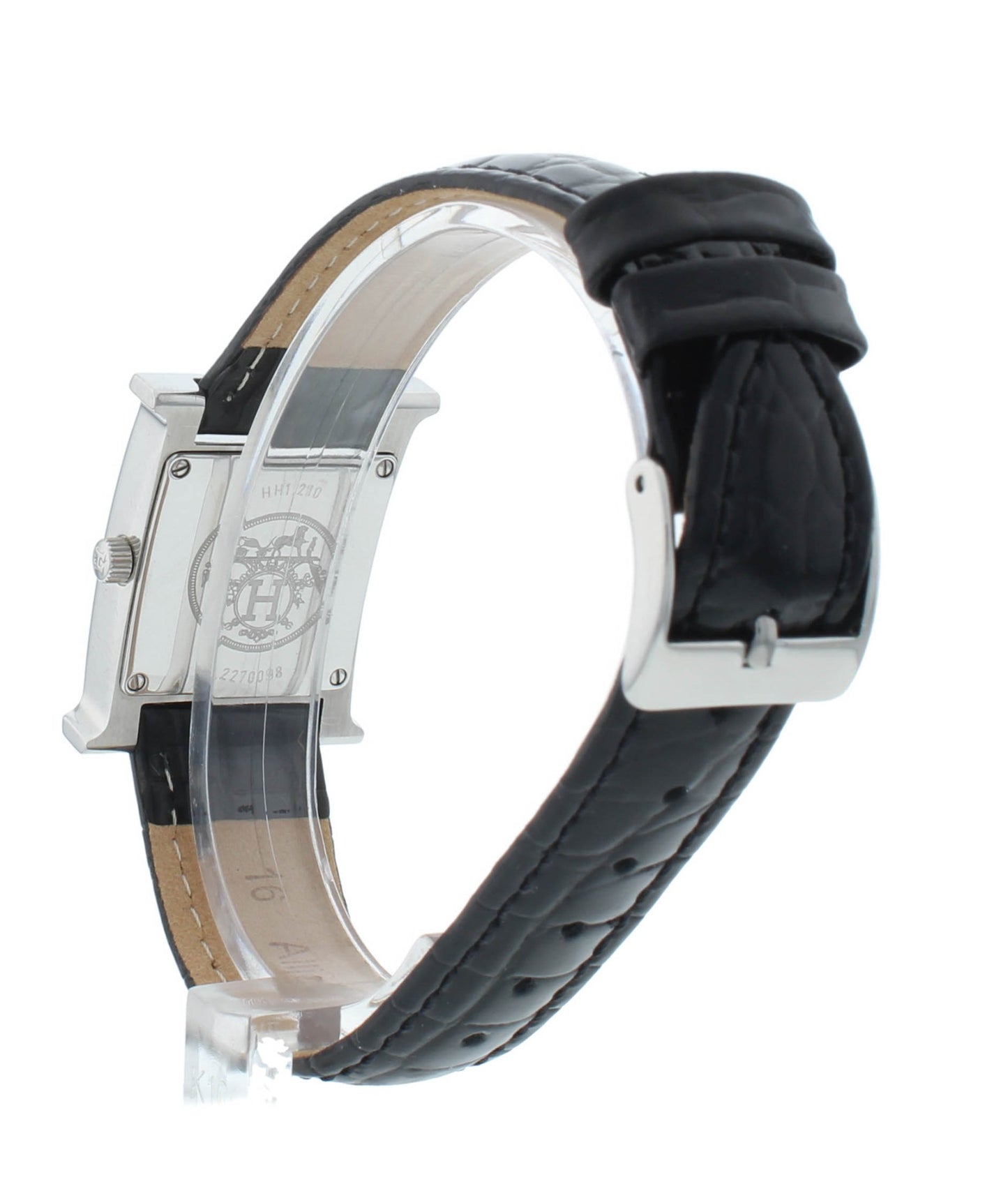 Hermes Stainless Steel Quartz Silver Dial 21mm Quartz Ladies Watch HH1210260/GOR
