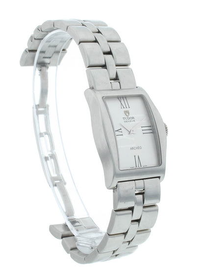 Tudor Archeo 24x34mm Quartz White Dial Stainless Steel Ladies Watch 30210