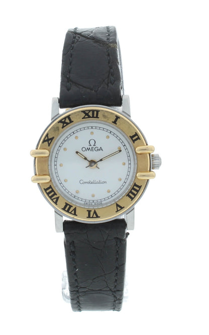 Omega Constellation 22mm Quartz Stainless Steel White Dial Ladies Watch