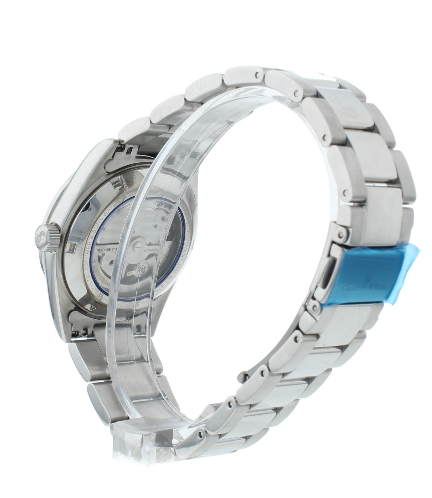 Colomer & Son 37mm Automatic Moon-Phase Silver Dial Men's Watch CSNS09