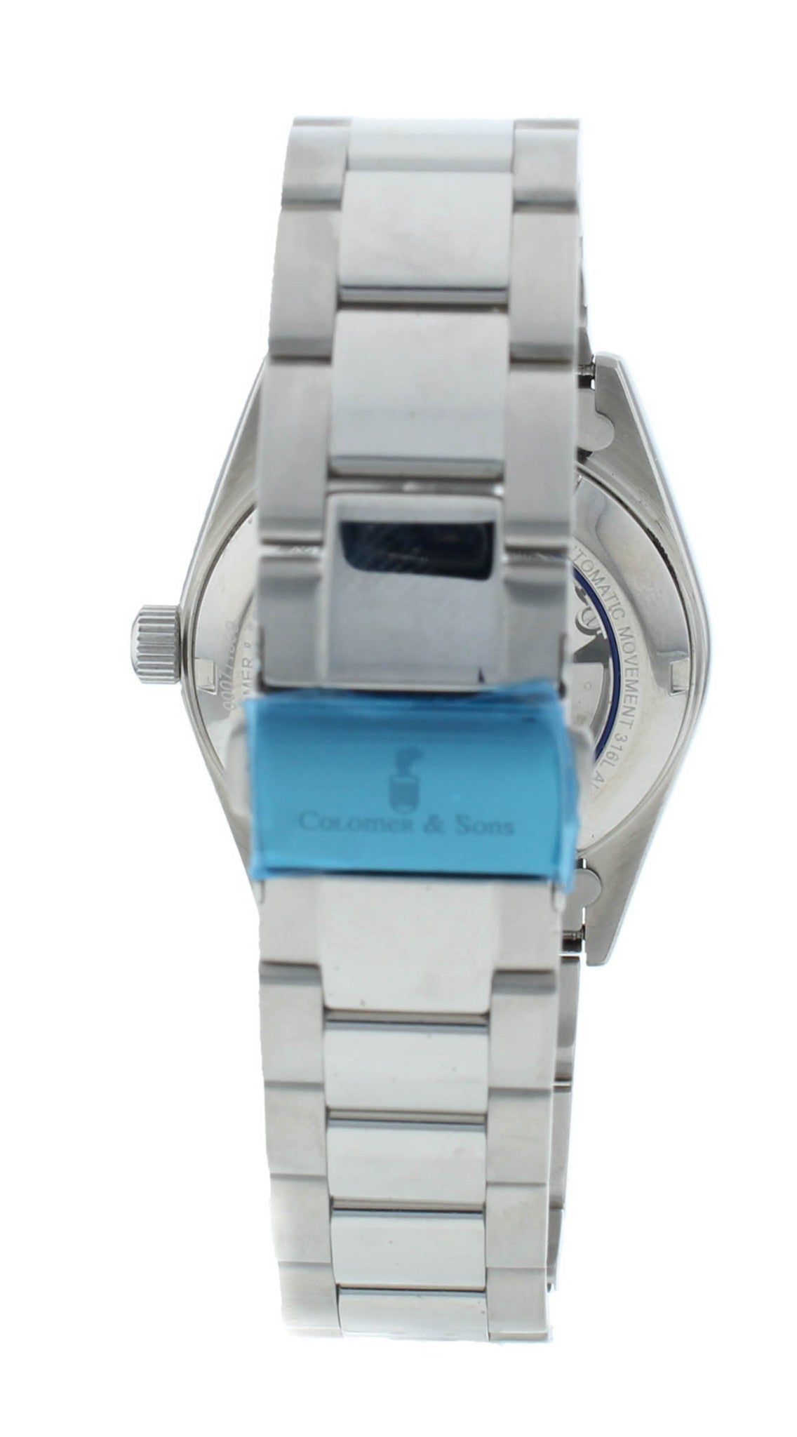 Colomer & Son 37mm Automatic Moon-Phase Silver Dial Men's Watch CSNS09
