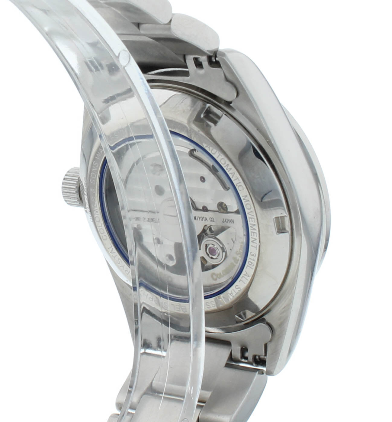 Colomer & Son 37mm Automatic Moon-Phase Silver Dial Men's Watch CSNS09