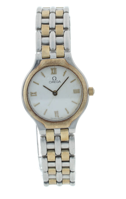 Omega De Ville Two-Tone 22mm Quartz Stainless Steel Ladies watch 4260.23.00