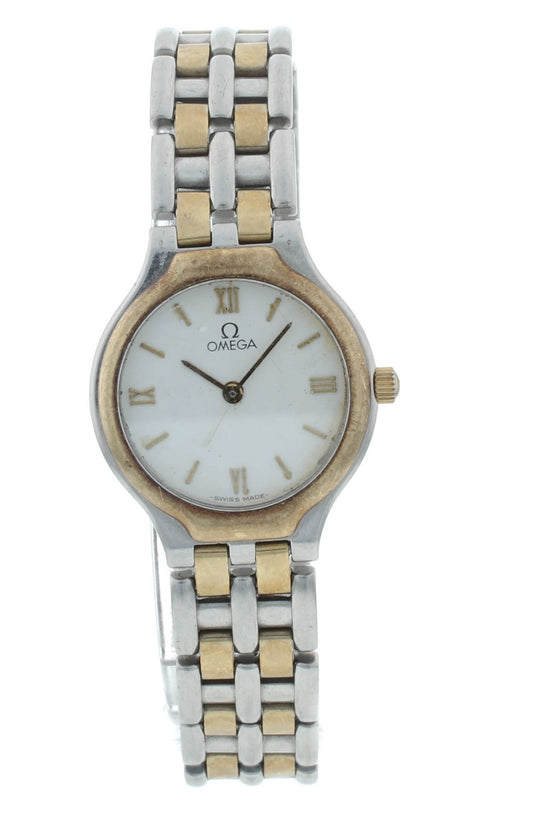Omega De Ville Two-Tone 22mm Quartz Stainless Steel Ladies watch 4260.23.00