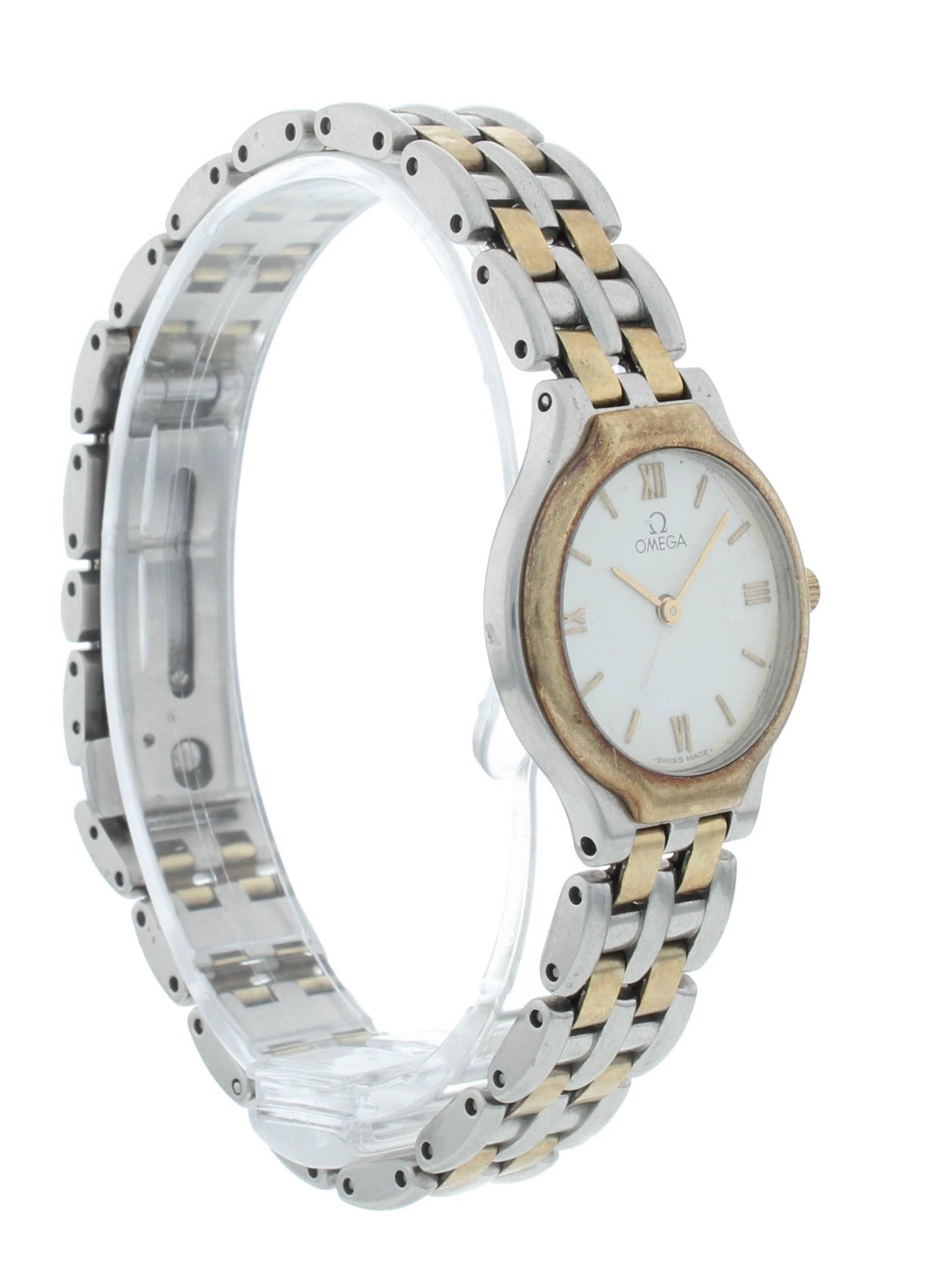 Omega De Ville Two-Tone 22mm Quartz Stainless Steel Ladies watch 4260.23.00