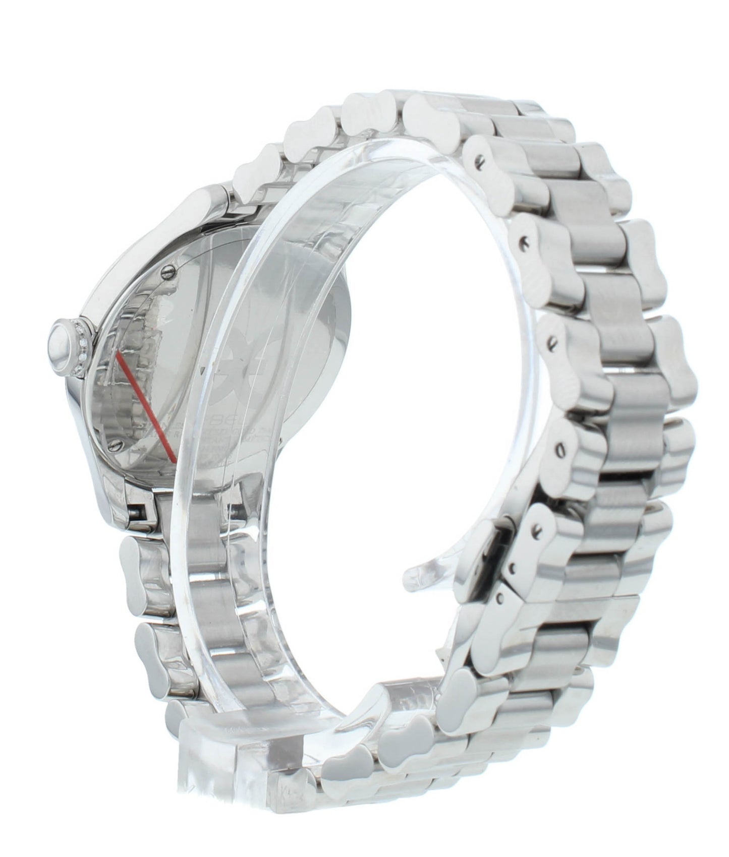 Ebel Onde Silver Diamond Dial Steel & 18kt Gold 30mm Quartz Ladies Watch 1216092