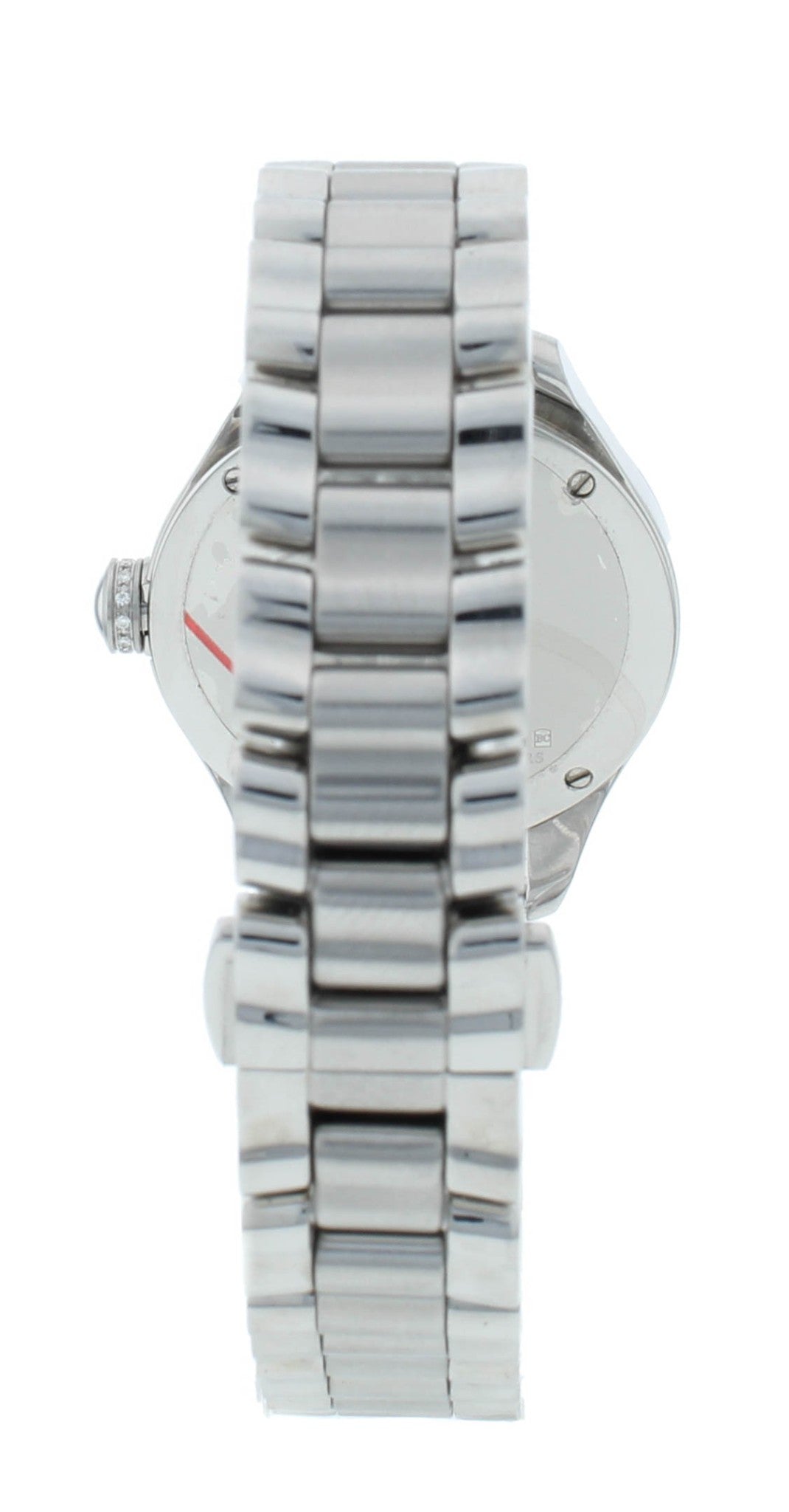 Ebel Onde Silver Diamond Dial Steel & 18kt Gold 30mm Quartz Ladies Watch 1216092