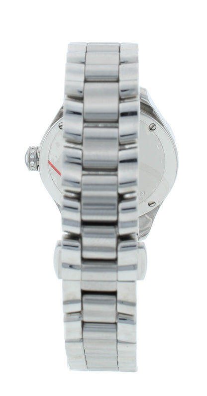 Ebel Onde Silver Diamond Dial Steel & 18kt Gold 30mm Quartz Ladies Watch 1216092