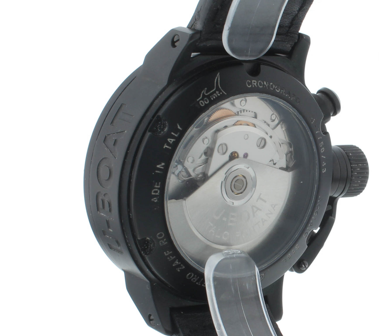 U-Boat Flightdeck 43mm Automatic Black Dial Chronograph Men's Watch U-7750/43