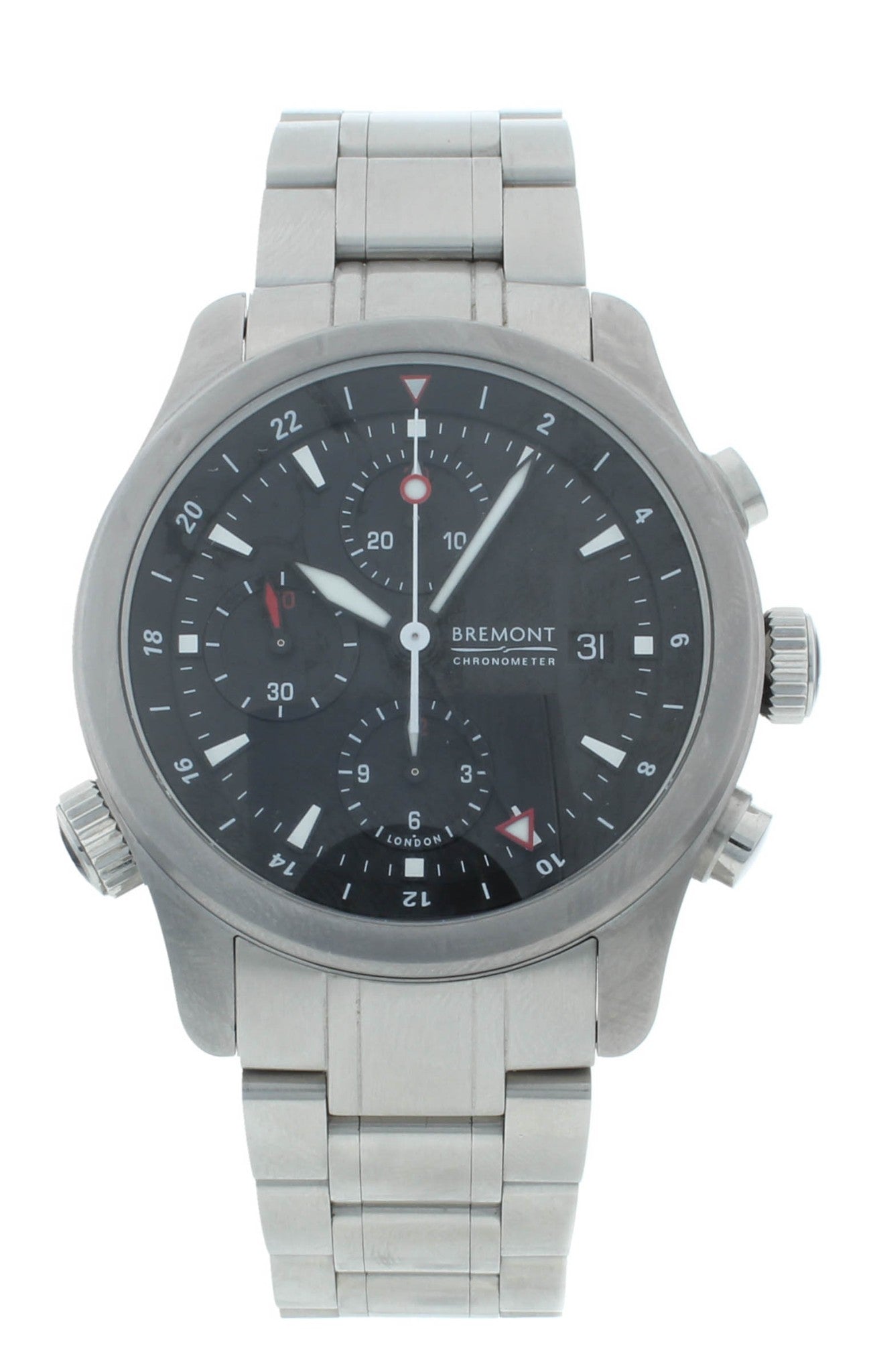 Bremont ALT 1 Zulu 43mm Automatic Black Dial Chronograph Men's Watch ALT1-ZT-BK