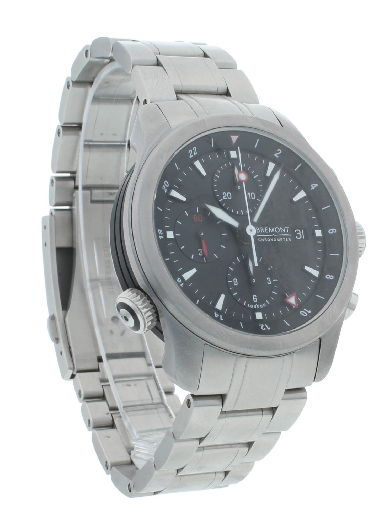 Bremont ALT 1 Zulu 43mm Automatic Black Dial Chronograph Men's Watch ALT1-ZT-BK