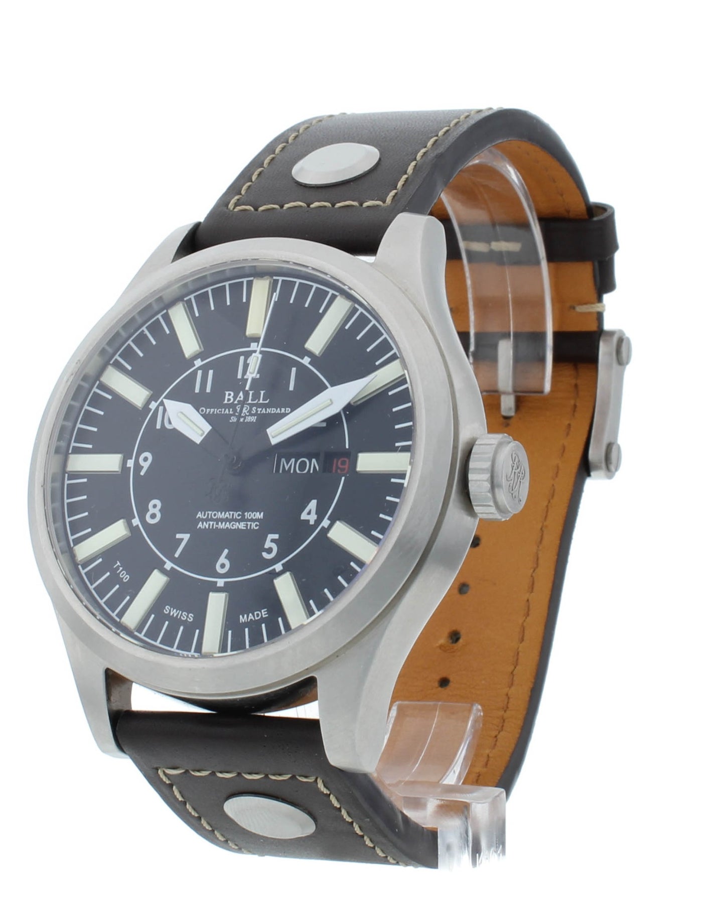 Ball Engineer Master II Aviator 46mm Auto Black Dial Men's Watch NM1080C-L13-BK