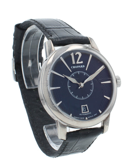 Pre-Owned Chopard L.U.C. Twin 18kt White Gold 40mm Black Dial Men's Watch 1880