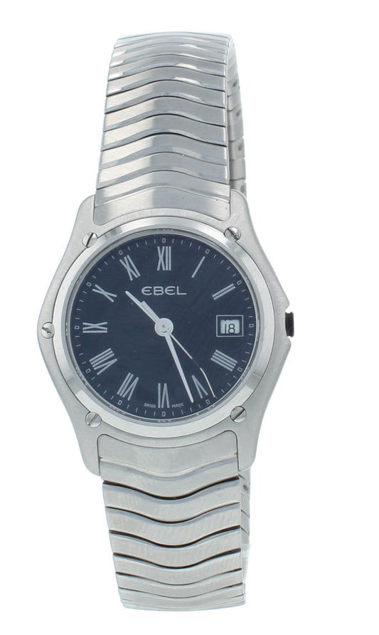 Defective Ebel Classic Quartz 27mm Black Dial Ladies Watch 9257F21.5125