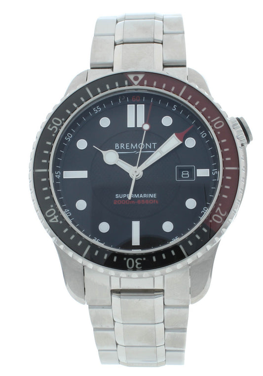 Bremont Supermarine 45mm Automatic Black Dial Men's Watch S2000-RD-B
