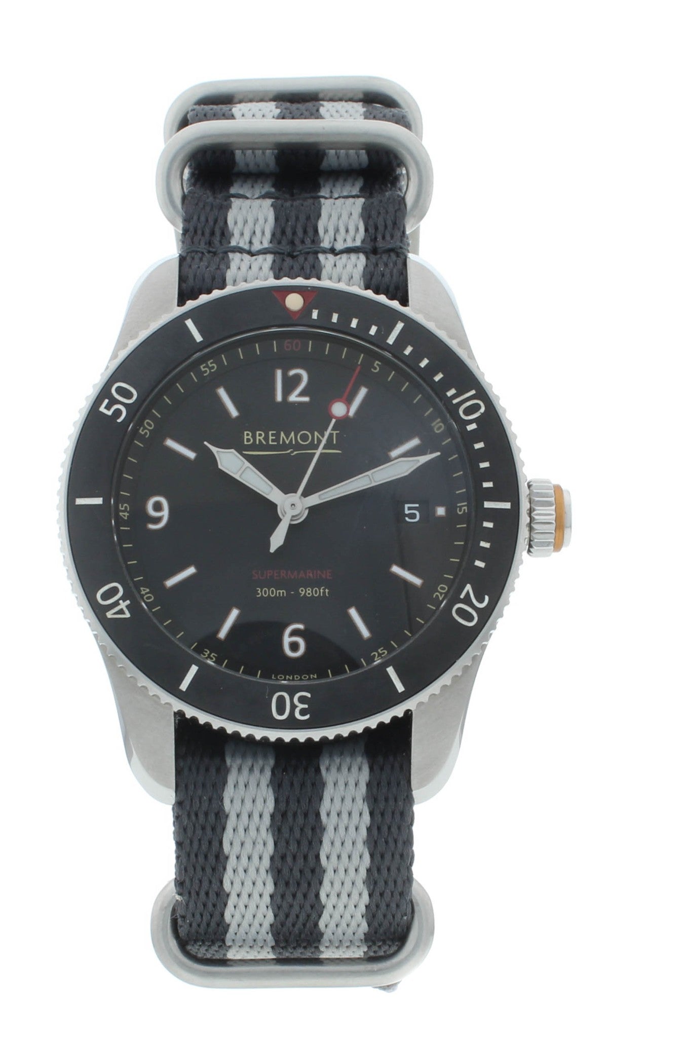 Bremont Supermarine S300 40mm Chronometer Automatic Men’s Watch S300-BK-R-S