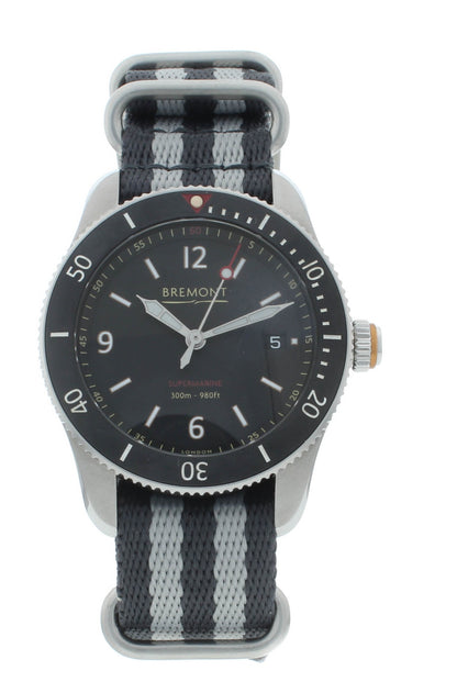 Bremont Supermarine S300 40mm Chronometer Automatic Men’s Watch S300-BK-R-S