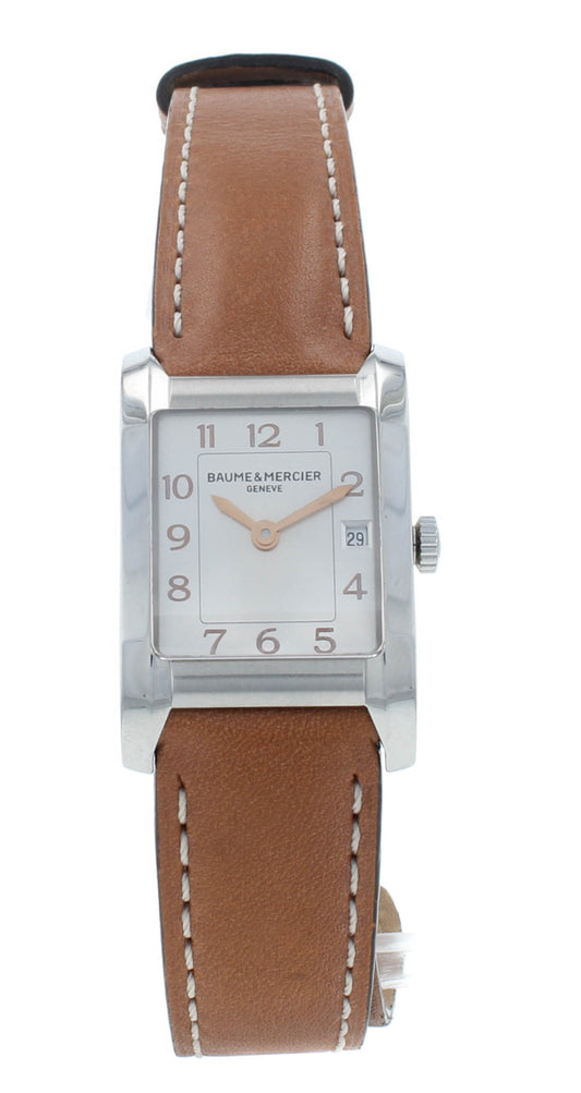 Baume & Mercier Hampton 22mm Quartz Silver Dial Ladies Watch M0A10110
