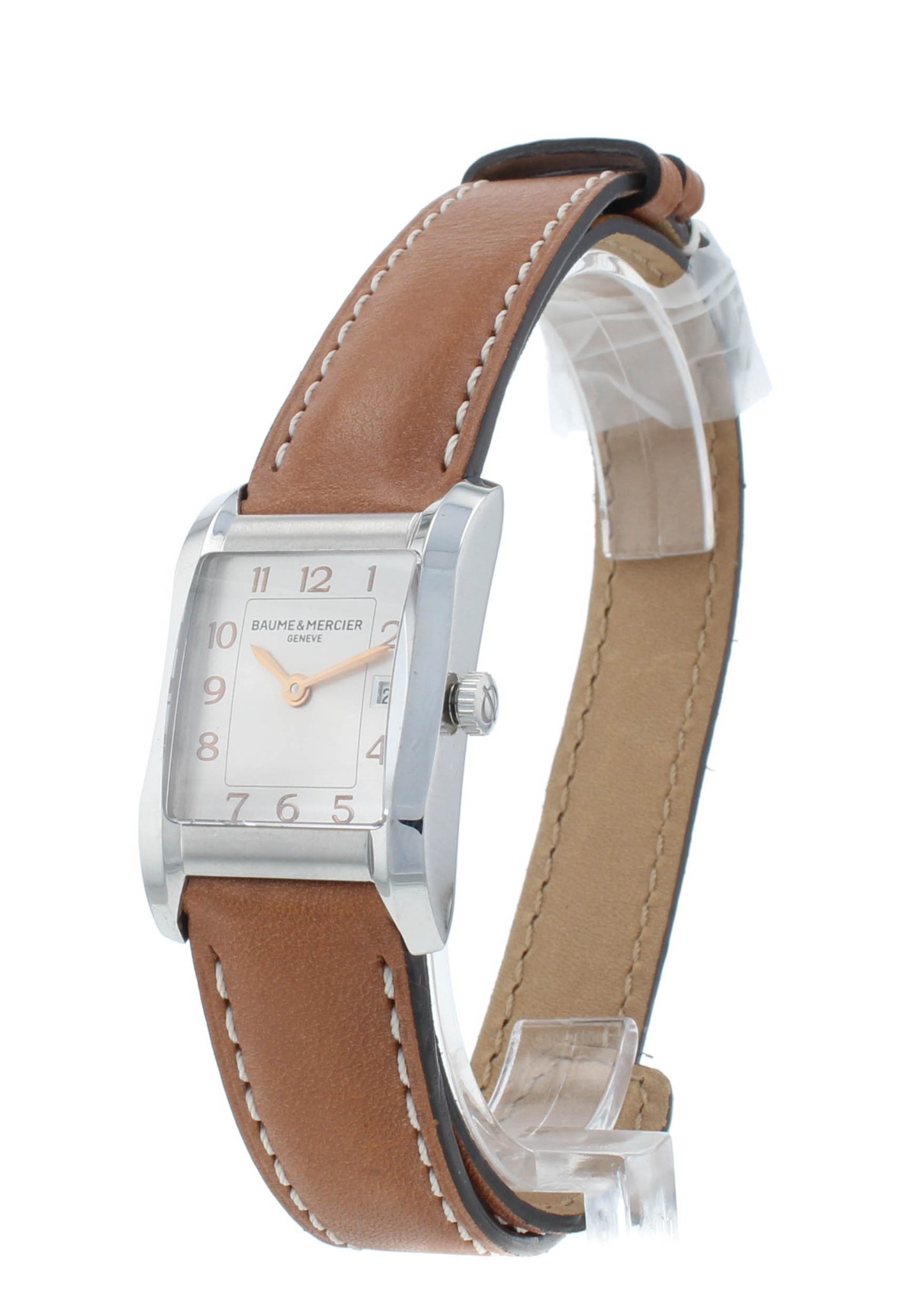 Baume & Mercier Hampton 22mm Quartz Silver Dial Ladies Watch M0A10110