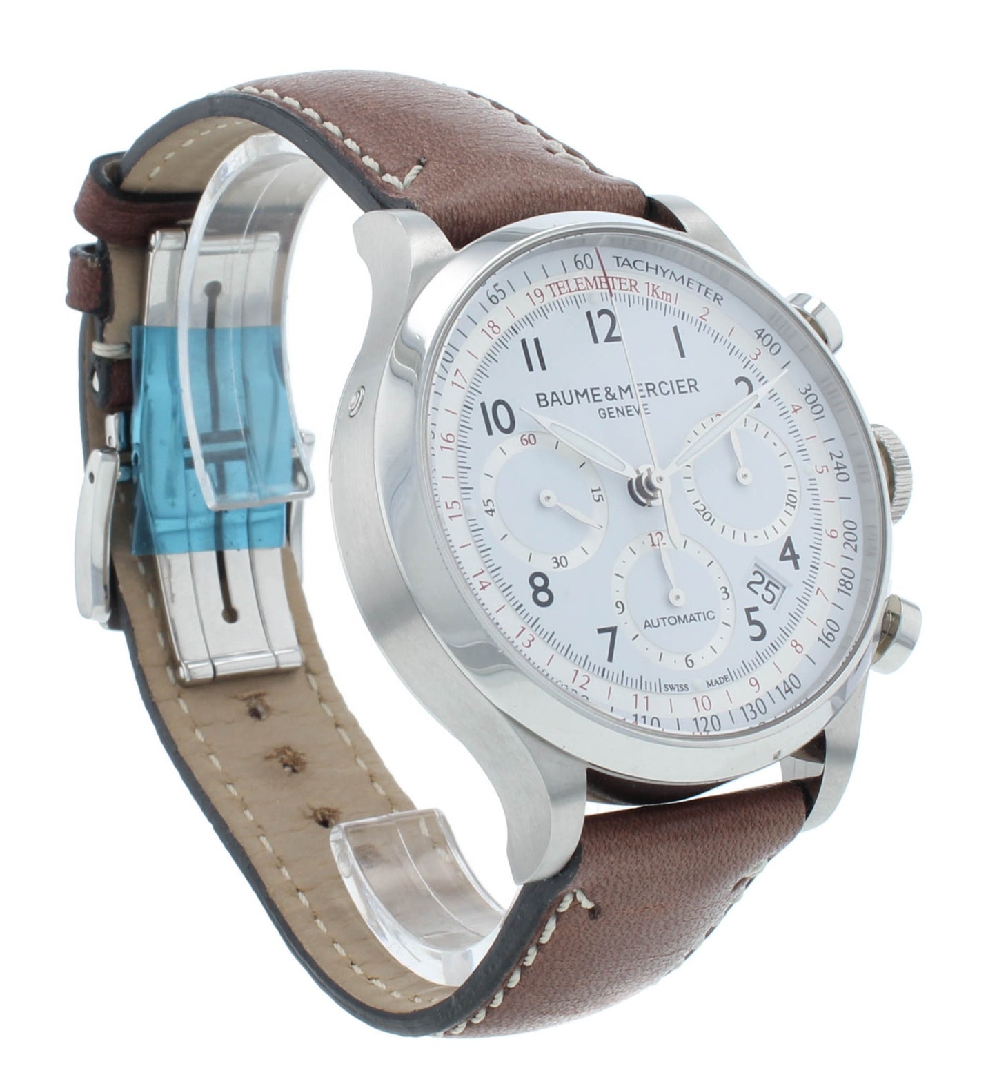 Baume & Mercier Capeland Automatic 42mm White Dial Chrono Men's Watch M0A10000