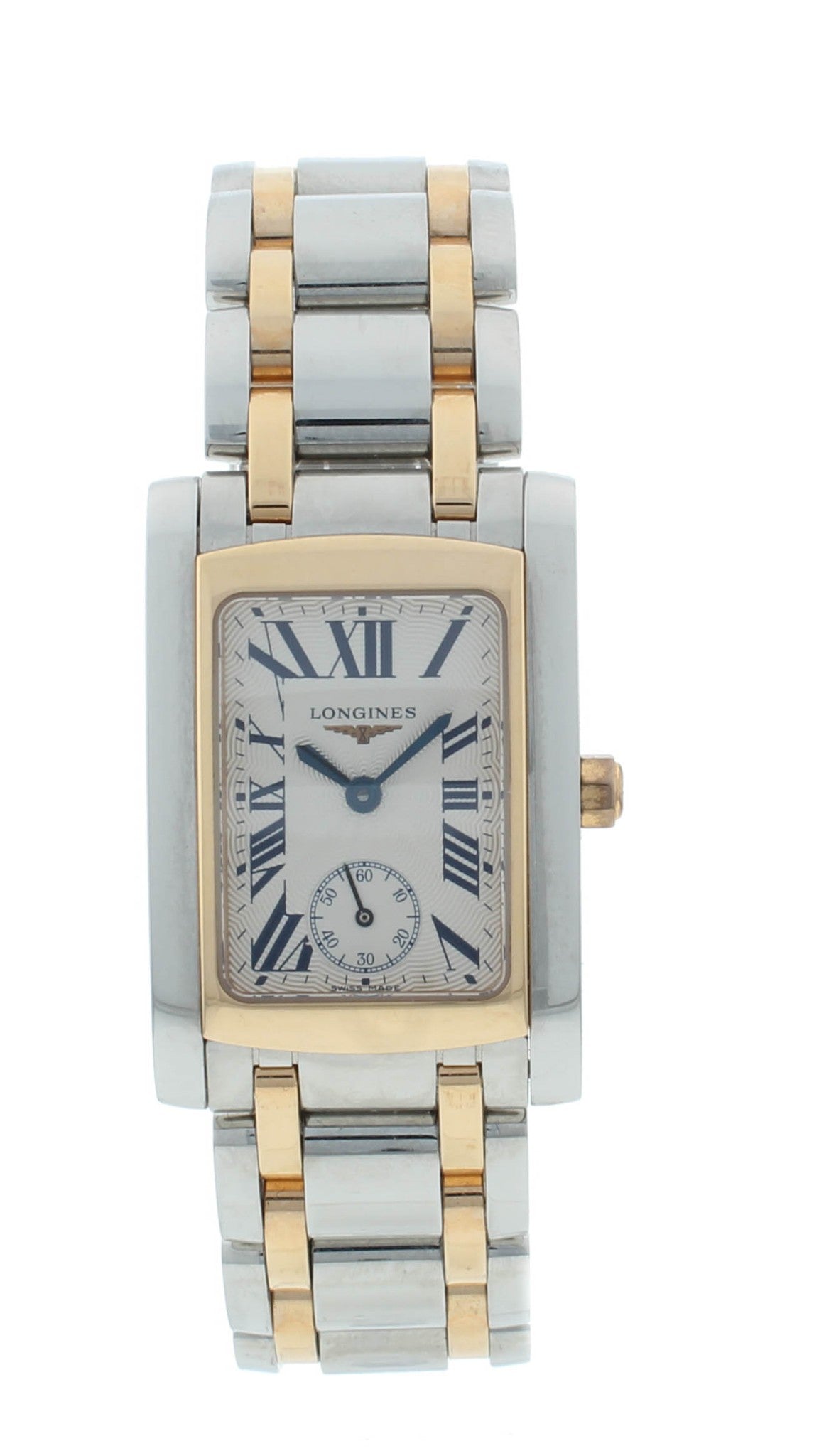 Longines DolceVita 23mm Quartz Steel & 18k Rose Gold Ladies Watch L5.502.5.71.7