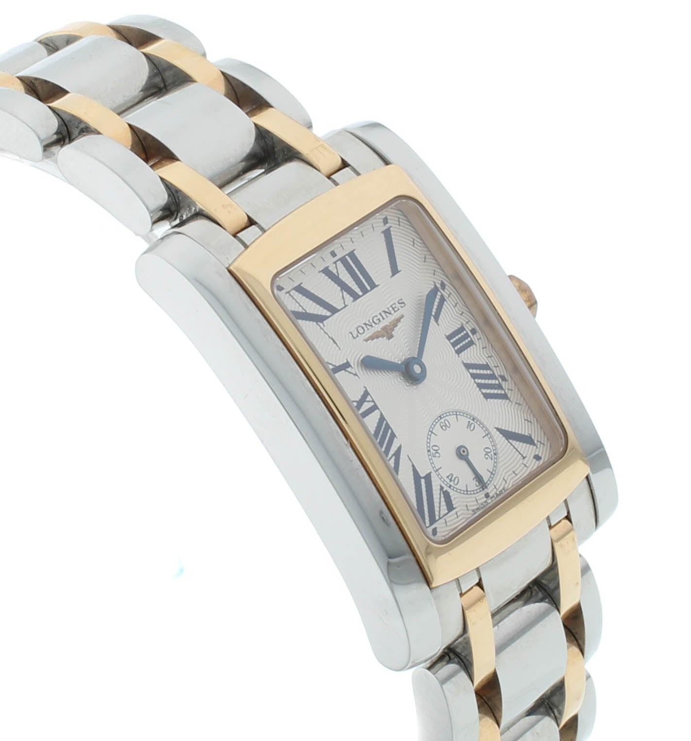 Longines DolceVita 23mm Quartz Steel & 18k Rose Gold Ladies Watch L5.502.5.71.7