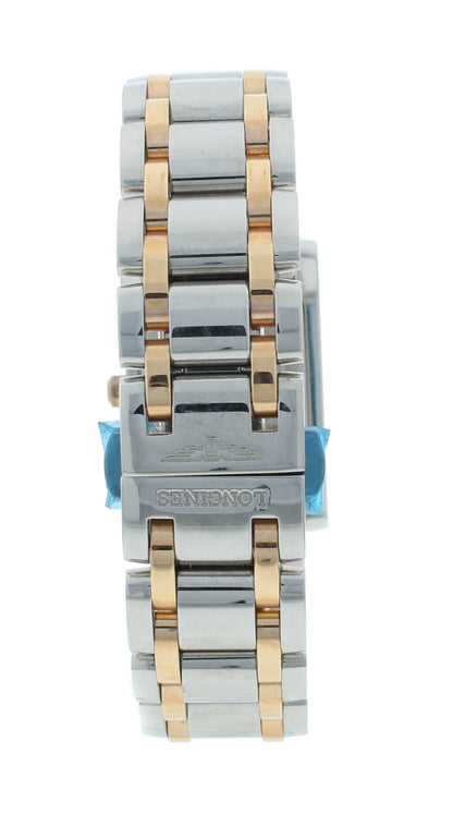 Longines DolceVita 23mm Quartz Steel & 18k Rose Gold Ladies Watch L5.502.5.71.7