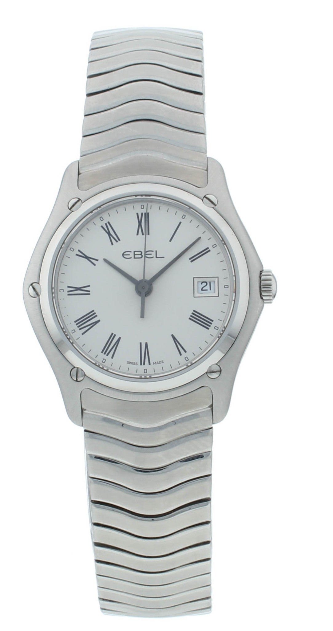 Ebel Classic Silver Dial Stainless Steel 27mm Quartz Ladies Watch 1215429
