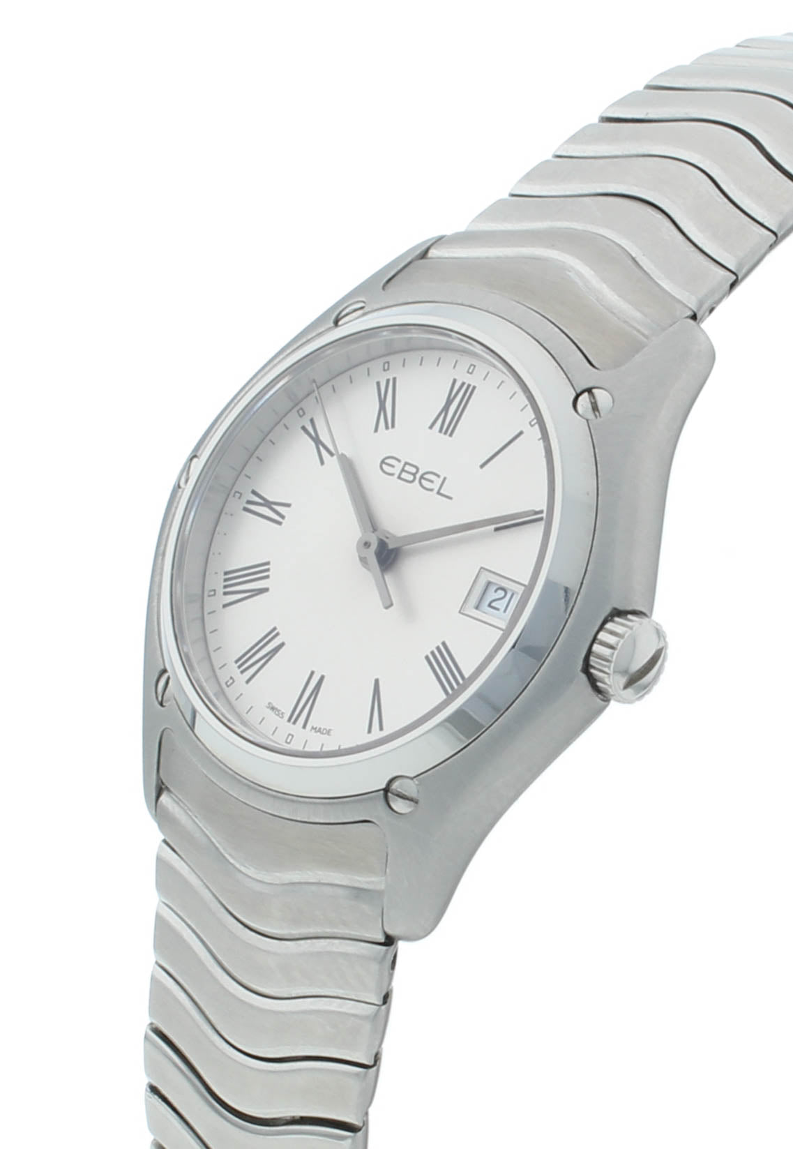 Ebel Classic Silver Dial Stainless Steel 27mm Quartz Ladies Watch 1215429