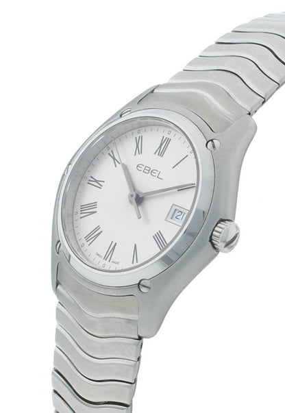 Ebel Classic Silver Dial Stainless Steel 27mm Quartz Ladies Watch 1215429