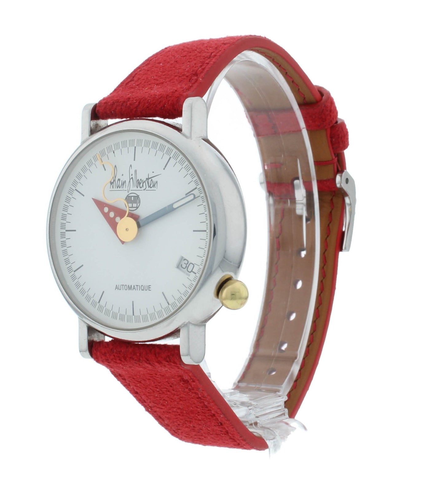 Alain Silberstein Arkitek 34.5mm Automatic White Dial Ladies Watch BAS.RA