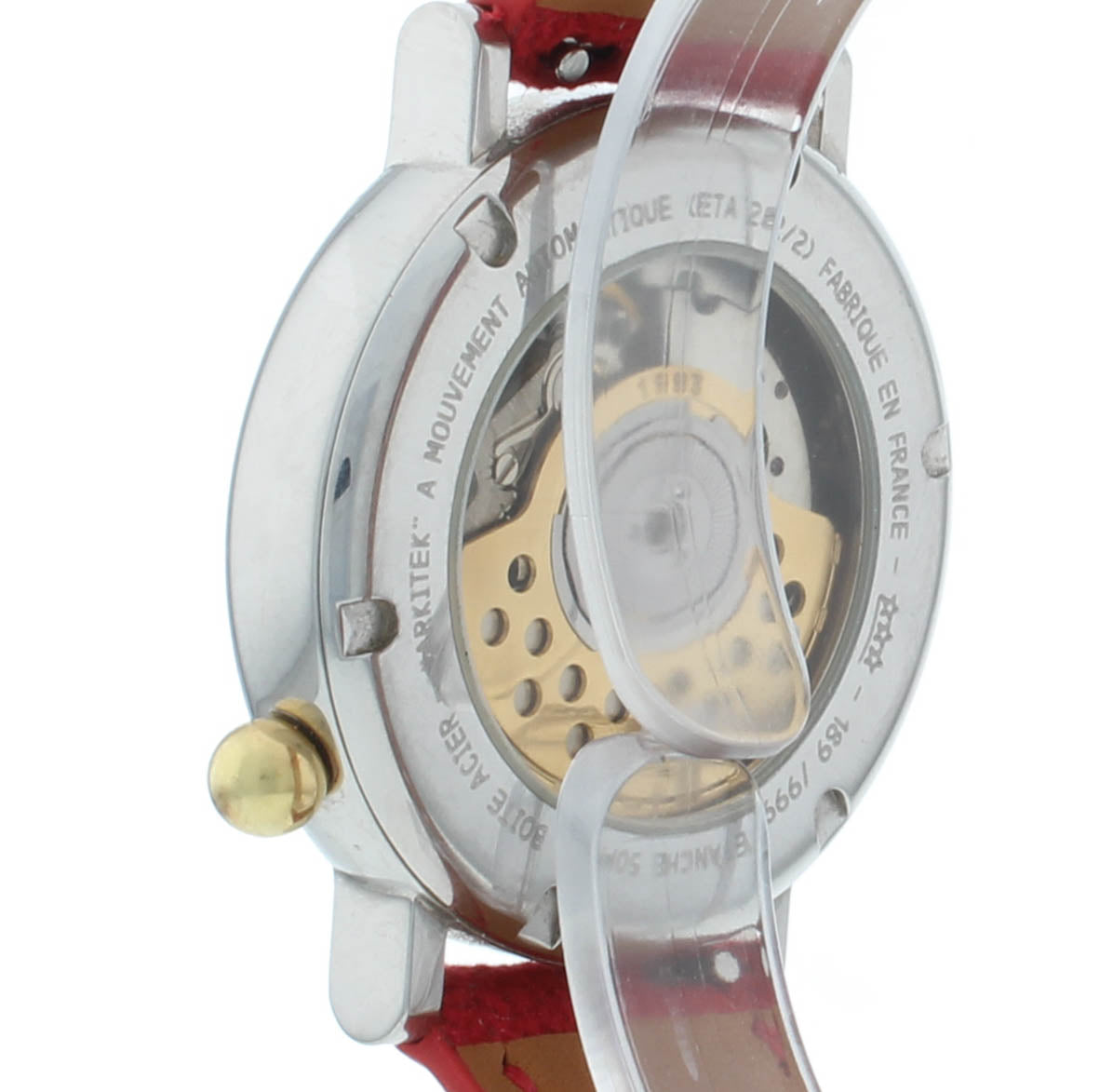 Alain Silberstein Arkitek 34.5mm Automatic White Dial Ladies Watch BAS.RA