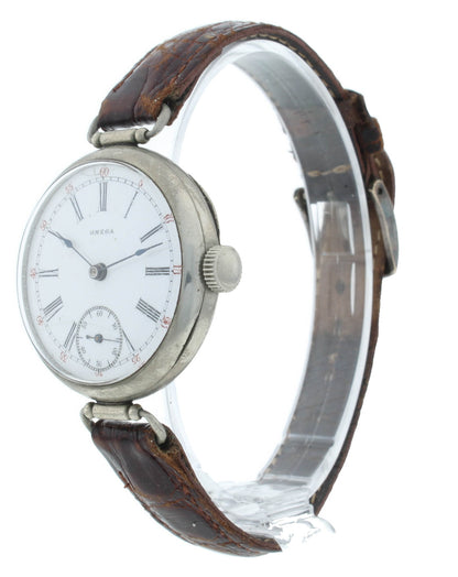 Omega Early Trench 33mm Nickel Case Manual White Dial Vintage Men's Watch